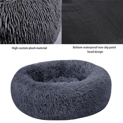 Donut Mand Plush Calming Pet Bed (40 CM - 100CM XXL Version)