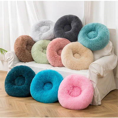 Donut Mand Plush Calming Pet Bed (40 CM - 100CM XXL Version)